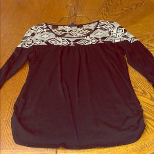 Super cute size large sweater like long sleeve T